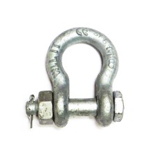 Galvanised Safety Bow Shackle - 3/8